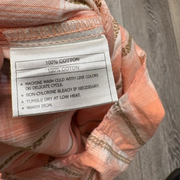 Ariat Womens  Orange Plaid Shirt - Picture 10 of 10